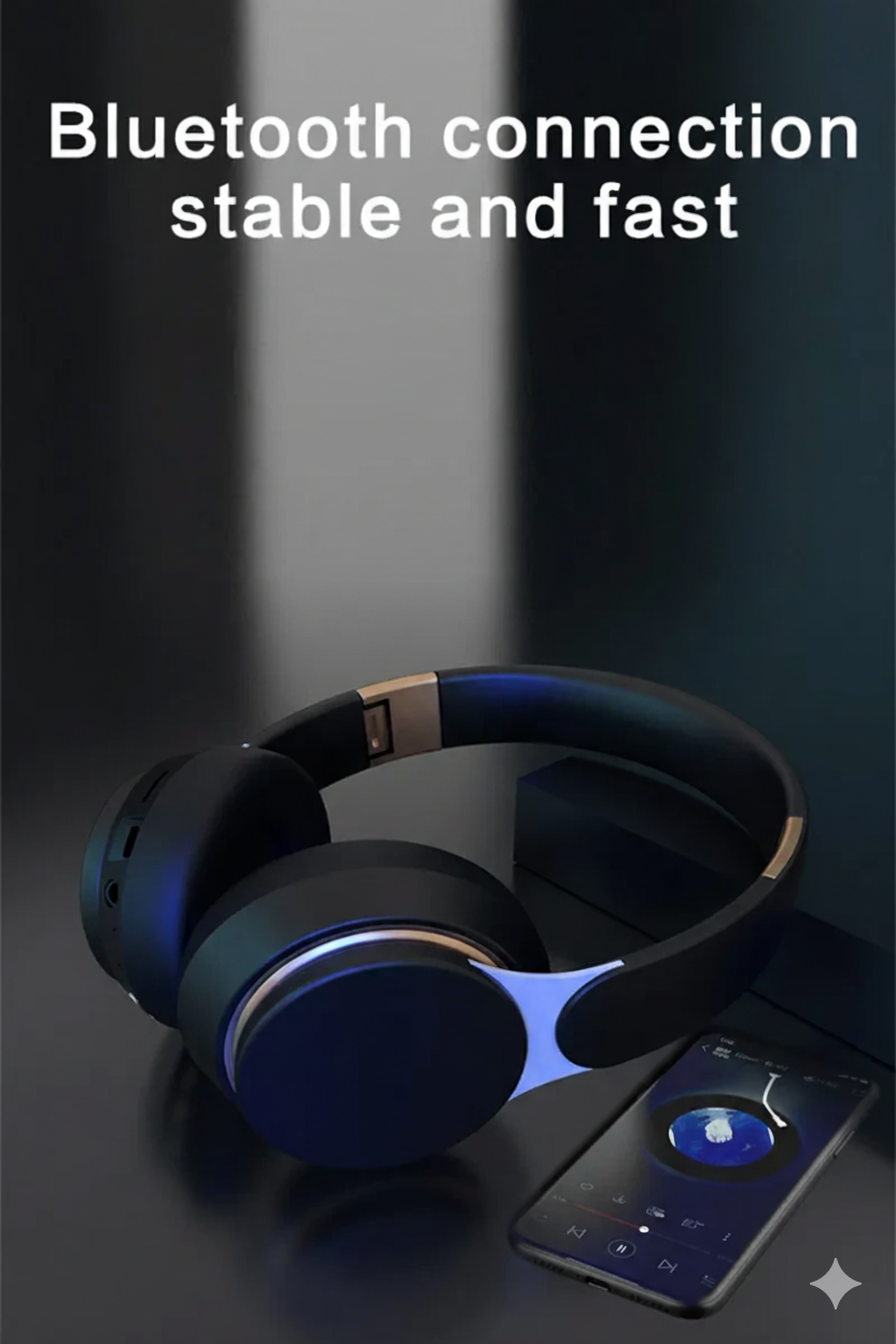 Wireless Headphones Bluetooth 5.0 Headset Foldable Earphones HiFi 9D Bass Stereo Earphone Sport Headset With Microphone